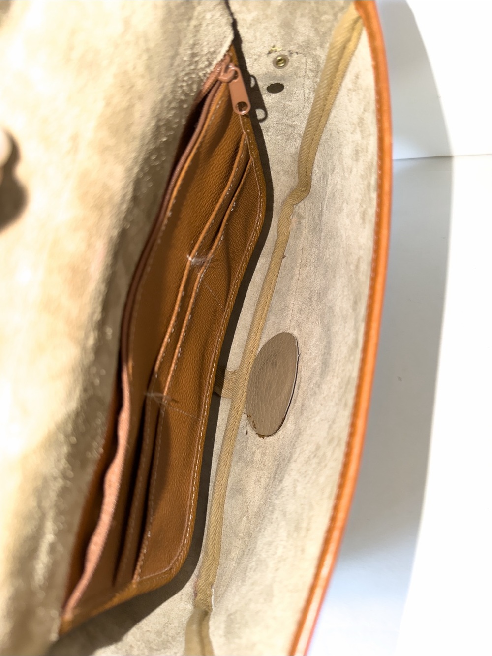 Vintage Dooney & Bourke Carrier Bag Khaki w/Brittish Tan Trim, Large - Picture 11 of 15